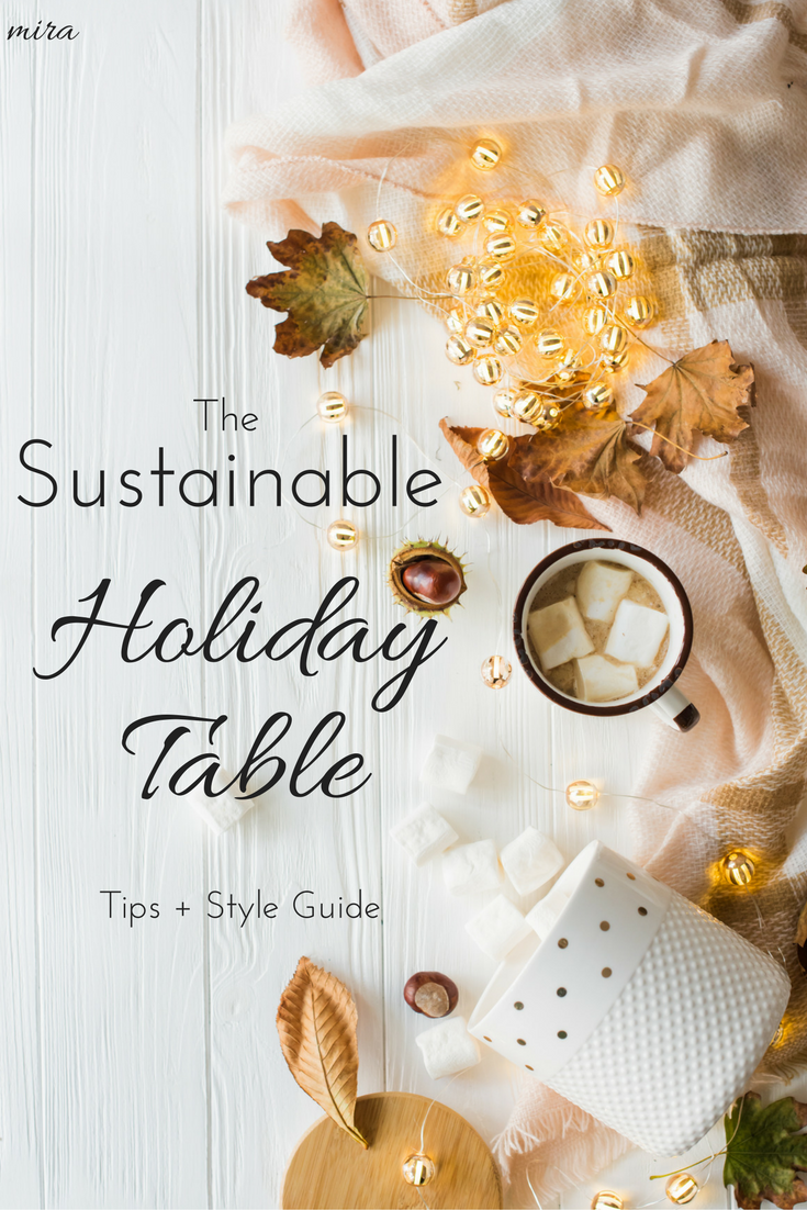 sustainable table decorations for the holidays